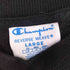 チャンピオン Champion 復刻 青単色タグ REVERSE WEAVE フロント刺繍スウェット ブラック WAGMI メンズ import:L