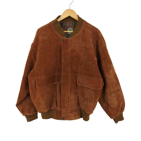 GRUPPO V MADE IN ITALY 裏地チェック ピーチスキン ボンバージャケット メンズ import:XL