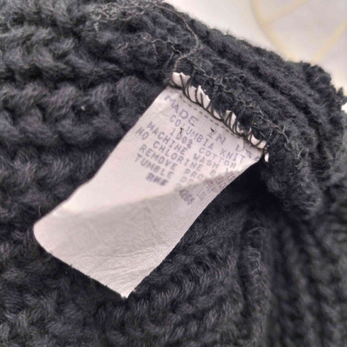 COLUMBIA KNIT USA製 コットン ローゲージ ニット キャップ ビーニー メンズ