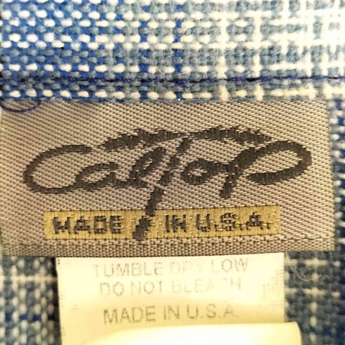 キャルトップ CALTOP USA製 オンブレチェックシャツ メンズ import:L