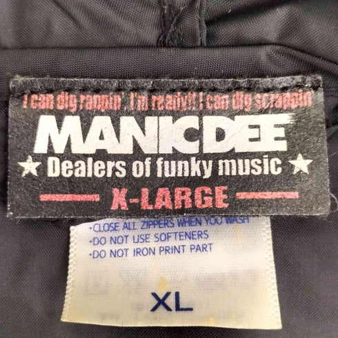 マニックディー MANIC DEE JUST DIG IT ナイロン ジップアップパーカー メンズ import:XL