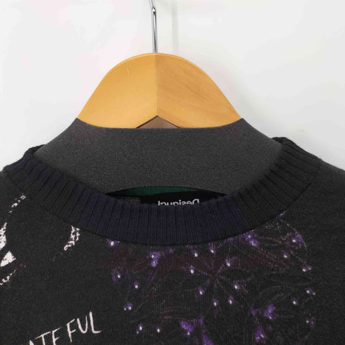 デシグアル Desigual 宇宙モチーフ プリントニットセーター レディース JPN:M