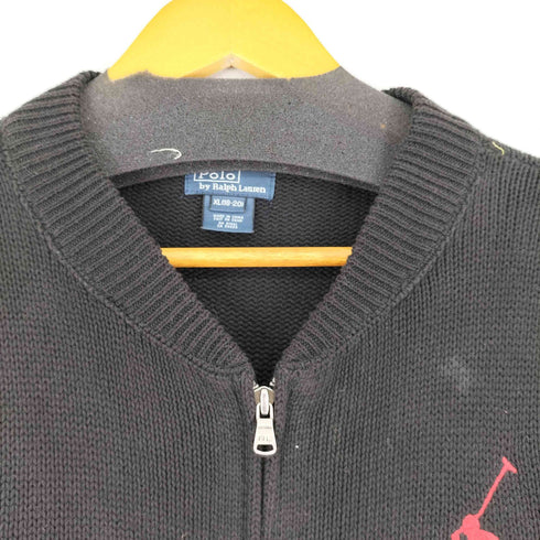 ポロバイラルフローレン Polo by RALPH LAUREN ビッグポニー刺繍 ジップアップニットカーディガン メンズ JPN:XL