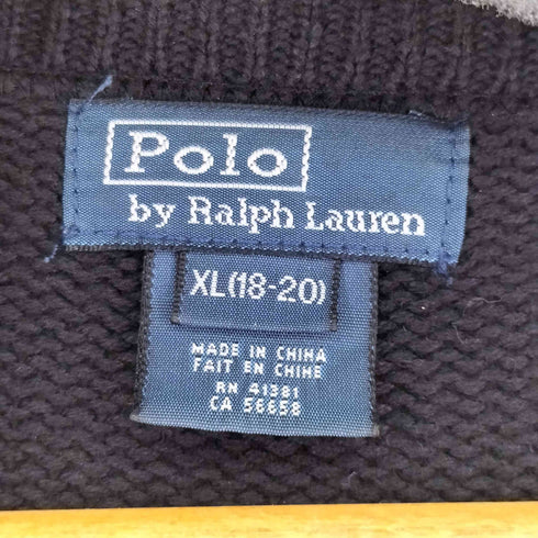 ポロバイラルフローレン Polo by RALPH LAUREN ビッグポニー刺繍 ジップアップニットカーディガン メンズ JPN:XL