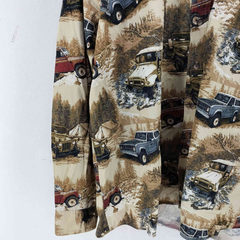 CLEARWATER オールオーバープリント BDシャツ 旧車 アウトドア メンズ import:XL