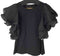ミュラーオブヨシオクボ muller of yoshiokubo シルクフレアスリーブTシャツ レディース JPN:36