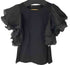 ミュラーオブヨシオクボ muller of yoshiokubo シルクフレアスリーブTシャツ レディース JPN:36