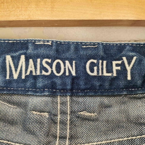 MAISON GREY スタッズ装飾ショートデニムパンツ レディース 26