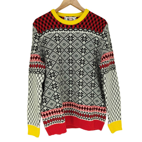 BRITISH CHRISTMAS JUMPERS 総柄ニット MADE IN GREAT BRITAIN メンズ M