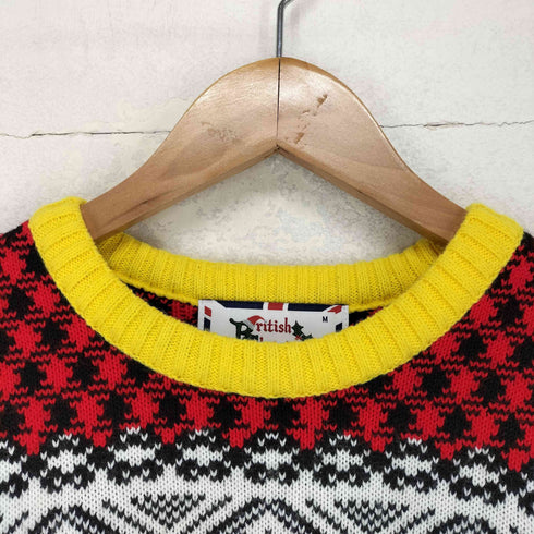 BRITISH CHRISTMAS JUMPERS 総柄ニット MADE IN GREAT BRITAIN メンズ M