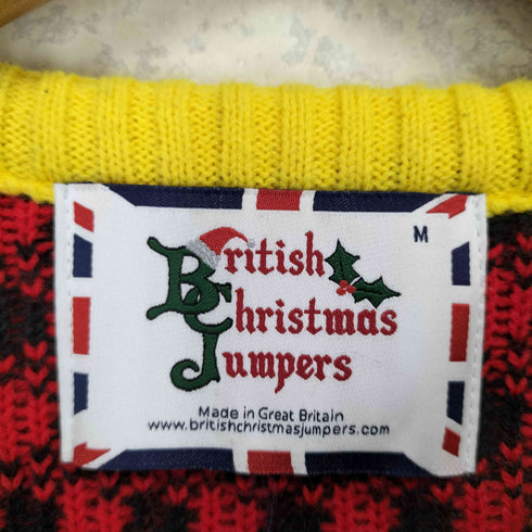 BRITISH CHRISTMAS JUMPERS 総柄ニット MADE IN GREAT BRITAIN メンズ M