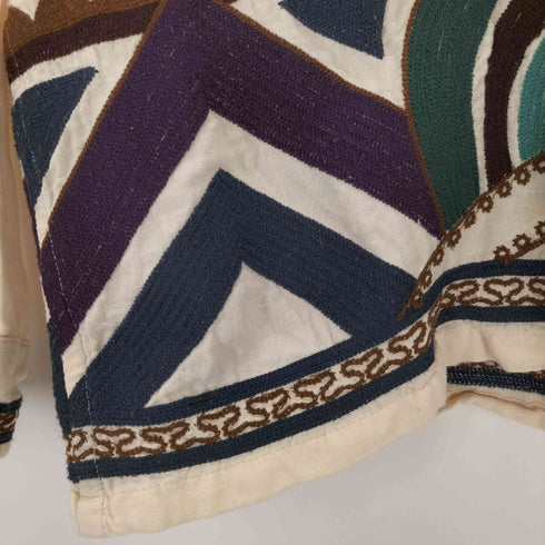 ニコアンド niko and... INDIA IS BEAUTIFUL BOY モチーフ刺繍シャツ メンズ JPN:L