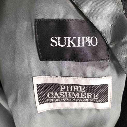 SUKIPIO ピュアカシミヤダブルチェスターコート PURE CASHMERE メンズ M