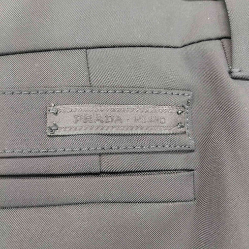 プラダ PRADA センタープレスノータックスラックス レディース 38