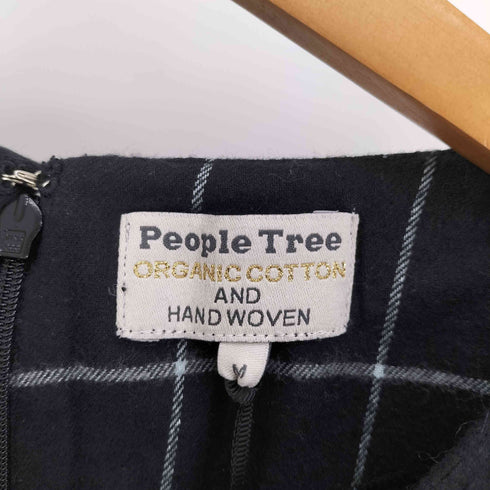 People Tree ORGANIC COTTON オーガニック コットン 手織り チェック ワンピース レディース JPN:M