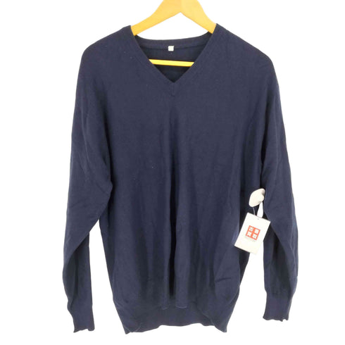 MADE IN ITALY PURE CASHMERE Vネックニット メンズ 42