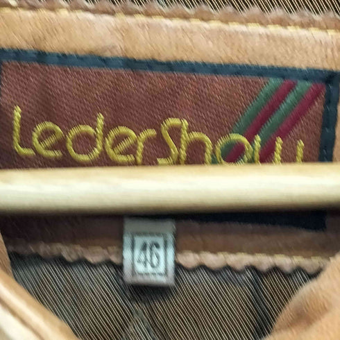 LEDERSHOW ビッグシルエット レザー ハンティングジャケット メンズ JPN:46