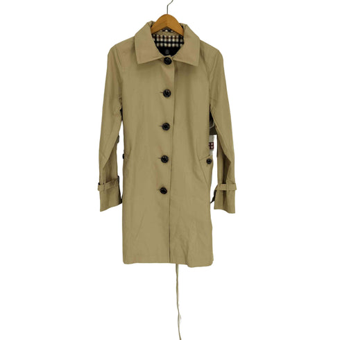 アクアスキュータム AQUASCUTUM パッカブルフード ウエストベルト 裏地 チェック スプリング コート ステンカラー コート レディース 8
