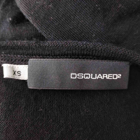 ディースクエアード DSQUARED2 裾ロゴプレートVネックニット メンズ XS