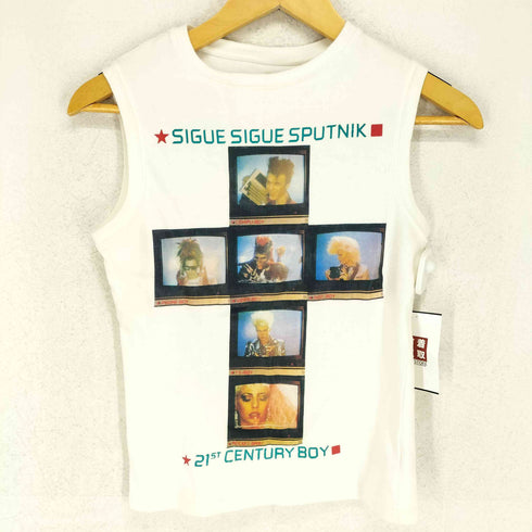 プリントノースリーブTシャツ MADE IN GREAT BRITAIN レディース