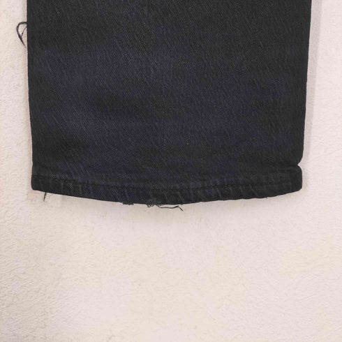 リーバイス Levis 505 製品染 ダメージ加工ブラックデニムパンツ メンズ W30L32