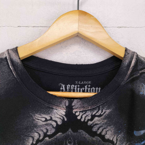 AFFICTION 菩薩観音プリントTシャツ メンズ XL