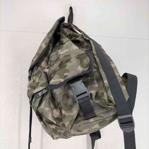 レスポートサック LeSportsac カモ柄 リップストップナイロン ミリタリーバックパック メンズ