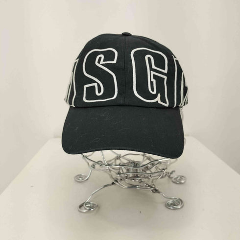 エムエスジーエム MSGM ロゴ刺繍6パネルキャップ メンズ