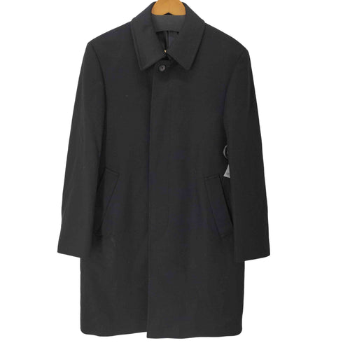 ケントアンドカーウェン KENT&CURWEN 比翼 カシミヤステンカラーコート メンズ M