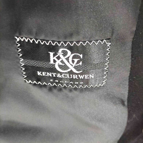 ケントアンドカーウェン KENT&CURWEN 比翼 カシミヤステンカラーコート メンズ M