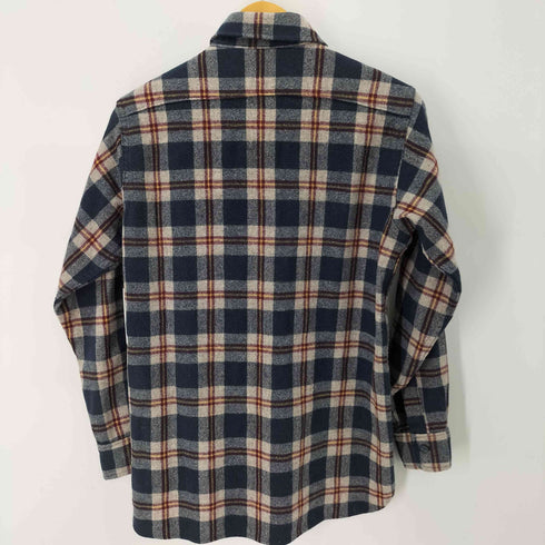 ウールリッチ WOOLRICH 80S USA製 三角タグ フランネルシャツ メンズ import:M