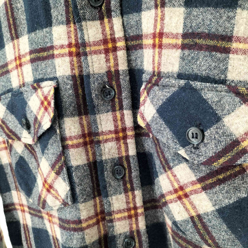 ウールリッチ WOOLRICH 80S USA製 三角タグ フランネルシャツ メンズ import:M