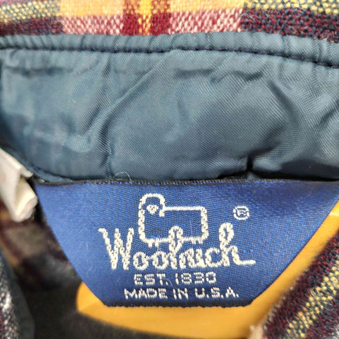 ウールリッチ WOOLRICH 80S USA製 三角タグ フランネルシャツ メンズ import:M