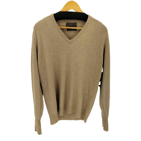 ペンドルトン PENDLETON 70S MADE IN USA カシミヤ100% Vネック ニット メンズ import:L