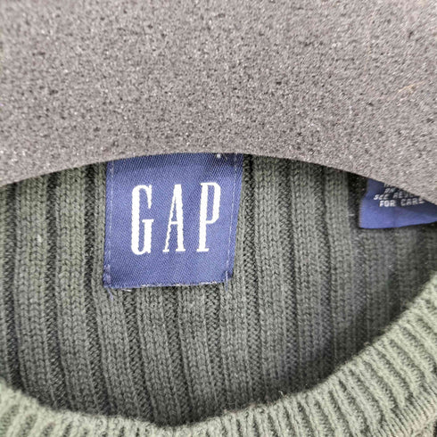 ギャップ Gap 90-00s MADE IN HONGKONG OLD 袖ボーダー コットンリブニット メンズ import:XL