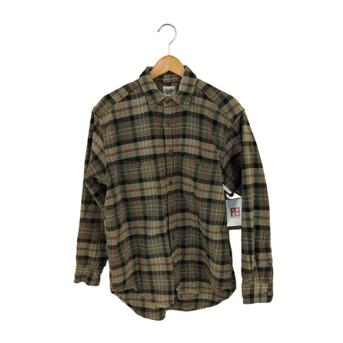 ギャップ Gap 90-00s OLD 白タグ 両ポケヘリンボーンチェックシャツ メンズ