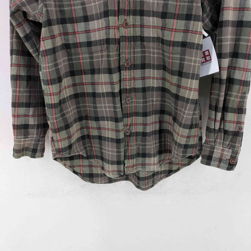 ギャップ Gap 90-00s OLD 白タグ 両ポケヘリンボーンチェックシャツ メンズ