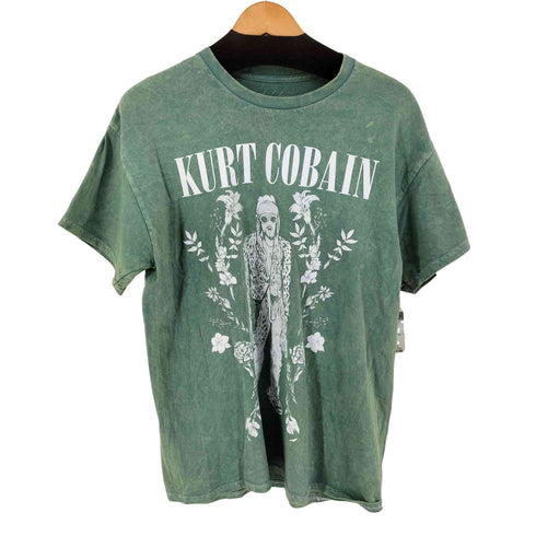 フロントプリントTシャツ バンドTシャツ メンズ import:L
