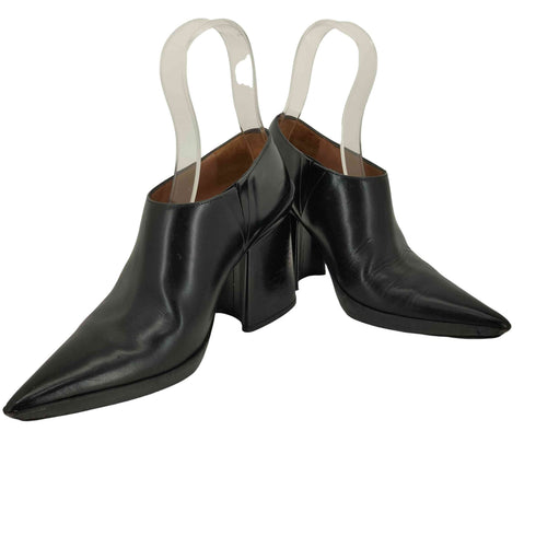 マルニ MARNI ポインテッドトゥ チャンキーヒールブーツ レディース EUR:38