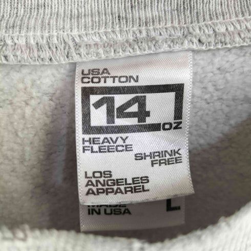 ロサンゼルスアパレル Los Angeles Apparel Heavy Fleece Crewneck Sweatshirt 霜降りクルーネックスウェット メンズ import:L