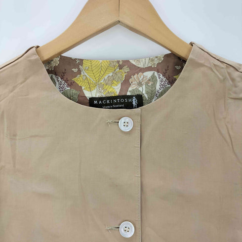 マッキントッシュ Mackintosh ノーカラー ステンカラーコート レディース 34