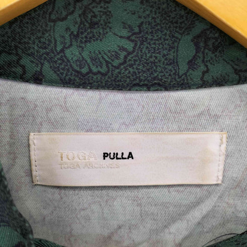 トーガプルラ TOGA PULLA フラワープリント レーヨン ノースリーブワンピース レディース JPN:36
