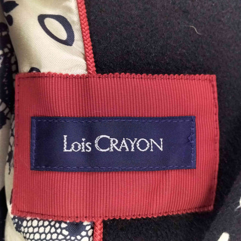 ロイスクレヨン Lois CRAYON 裏地総柄 アンゴラ ウールコート レディース JPN:M