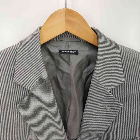 ジョルジオアルマーニ Giorgio Armani 3B シルク混 背抜きテーラードジャケット BORGO 21 黒タグ メンズ 48