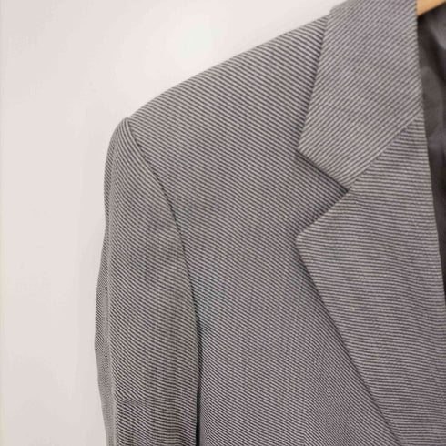ジョルジオアルマーニ Giorgio Armani 3B シルク混 背抜きテーラードジャケット BORGO 21 黒タグ メンズ 48