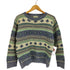 エルエルビーン L.L.Bean 70-80S 幾何学柄 アクリル コットン混 モヘヤ クロップド ニット メンズ import:S