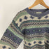 エルエルビーン L.L.Bean 70-80S 幾何学柄 アクリル コットン混 モヘヤ クロップド ニット メンズ import:S