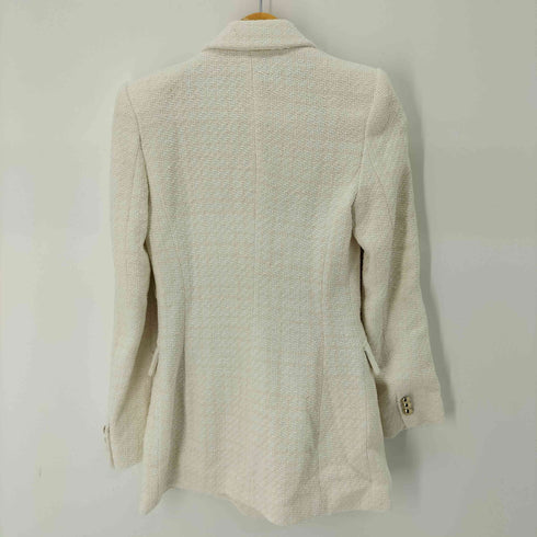 ザラ ZARA 金釦 ダブルテーラードツイードジャケット レディース import:XS