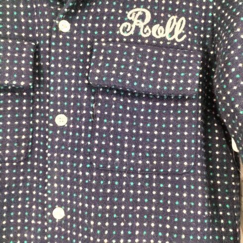 ロール ROLL アンゴラ混 オープンカラーシャツ メンズ JPN:M