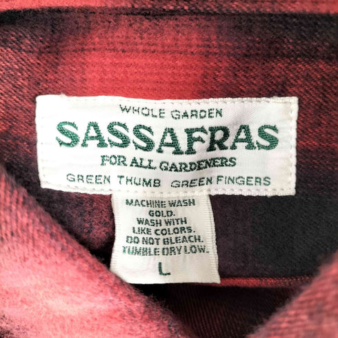 ササフラス SASSAFRAS DIGGIN SHIRT OMBRE CHECK メンズ L